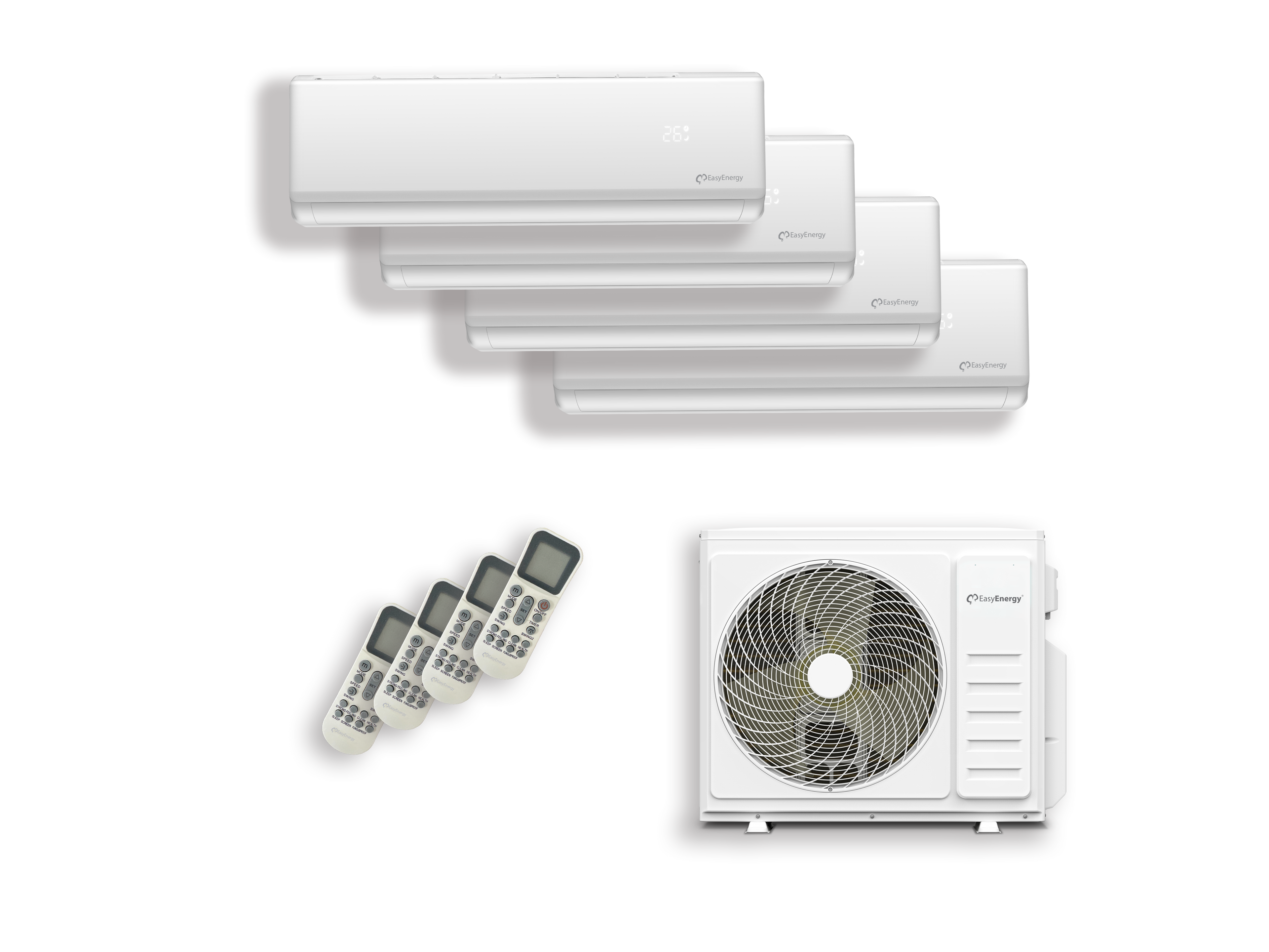 Climatizzatore a parete Quadri-Split 9000+9000+9000+12000 Btu/h